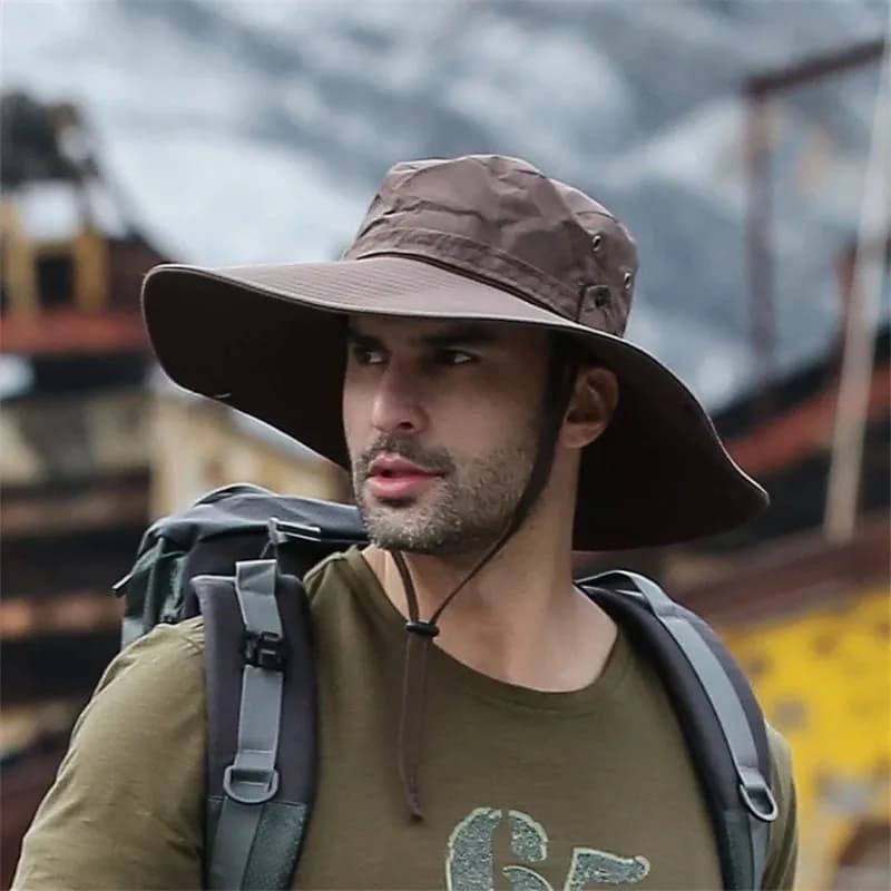 Chapeau seau d'été pour hommes, Cowboy, pêche en plein air, randonnée, plage, maille respirante, Ant