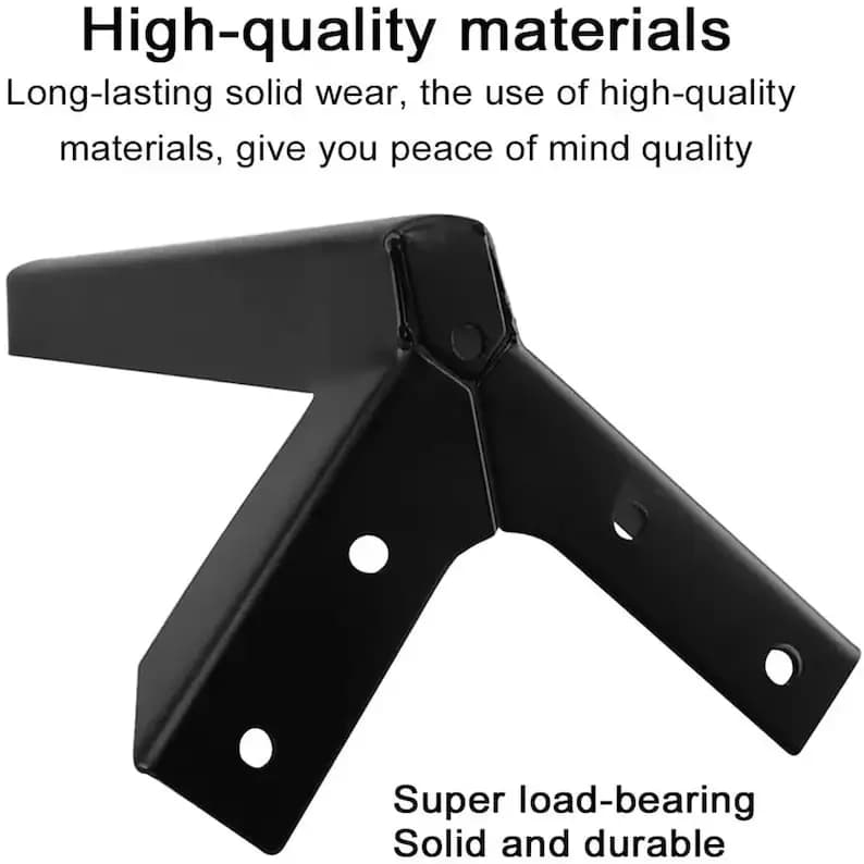 10/12/15 cm nouvelles pieds de meubles en métal noir doré hauteur pieds de canapé pour armoire lit c