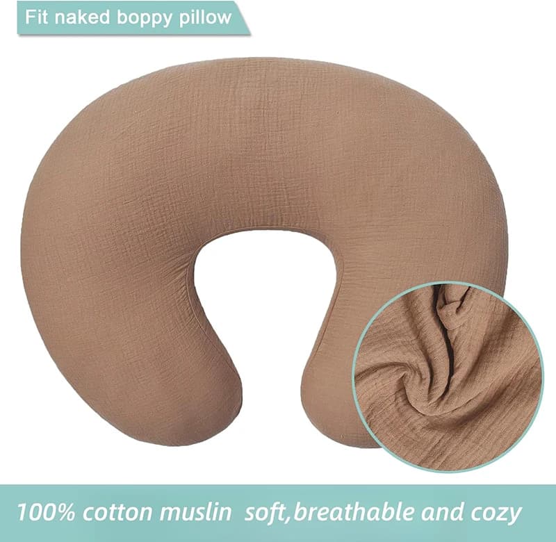2 pièces/ensemble housse de coussin d'allaitement pour oreillers d'allaitement Ultra-doux mousseline