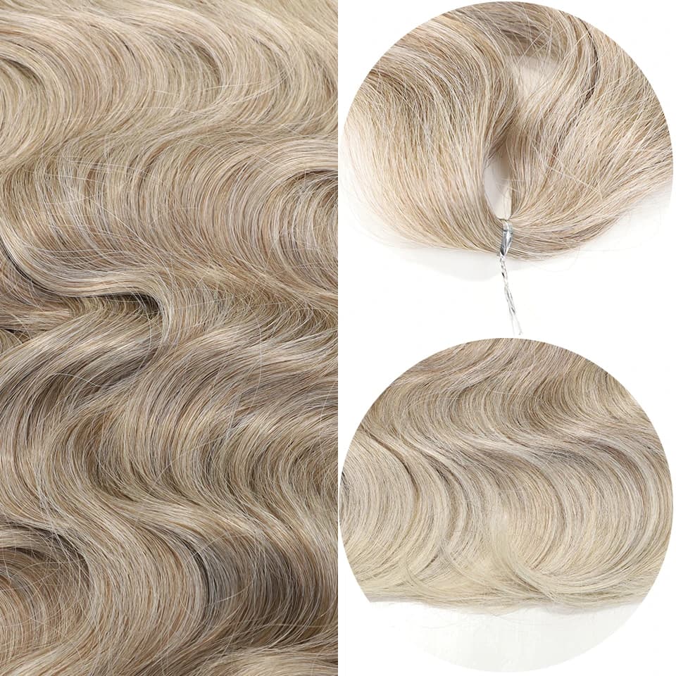 Tresses synthétiques ondulées au crochet-Noble, extensions de cheveux blonds ombrés, queue de cheval