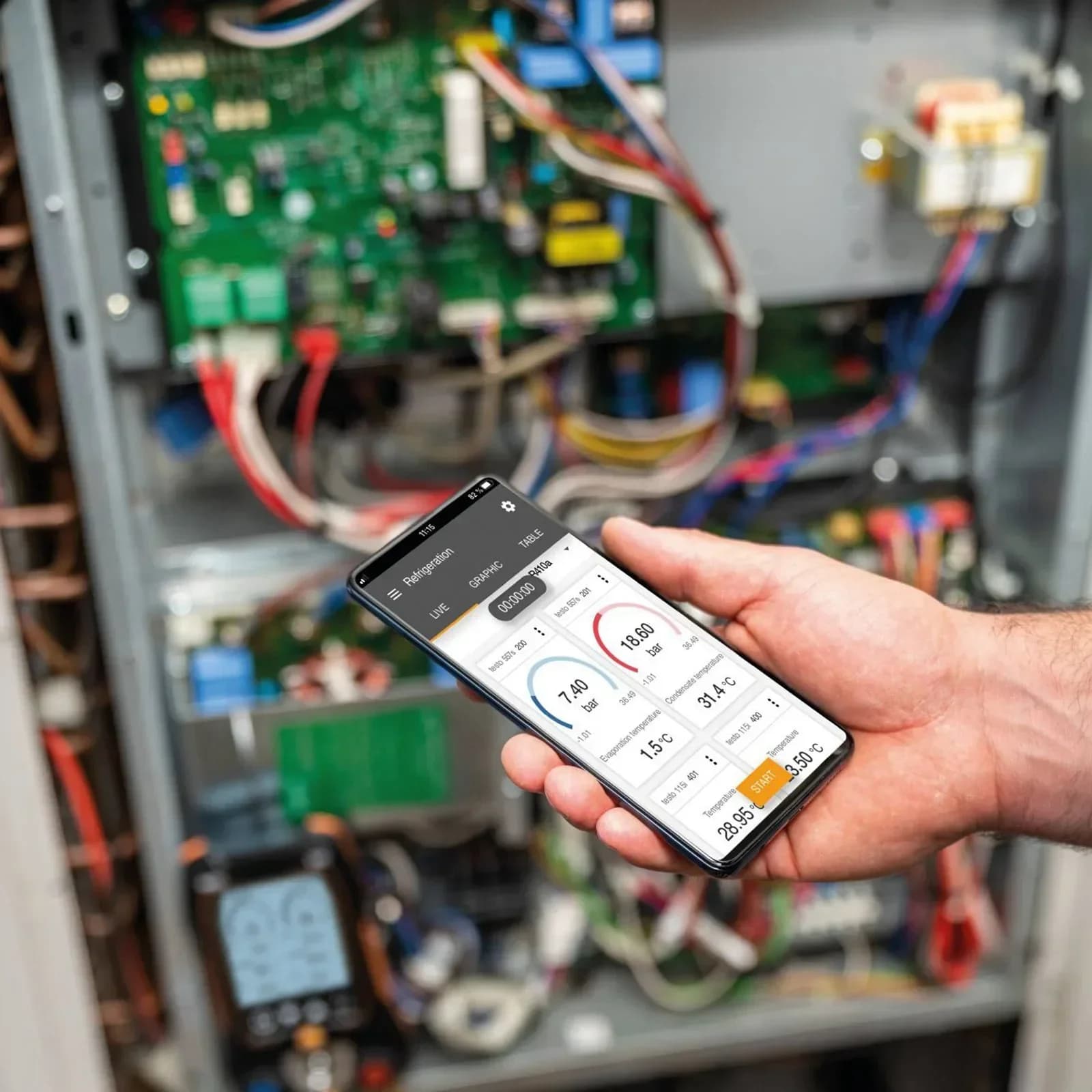 Testo 550s/557s/549 jauge réfrigération collecteur numérique manomètre électrique 05631550 ensemble 