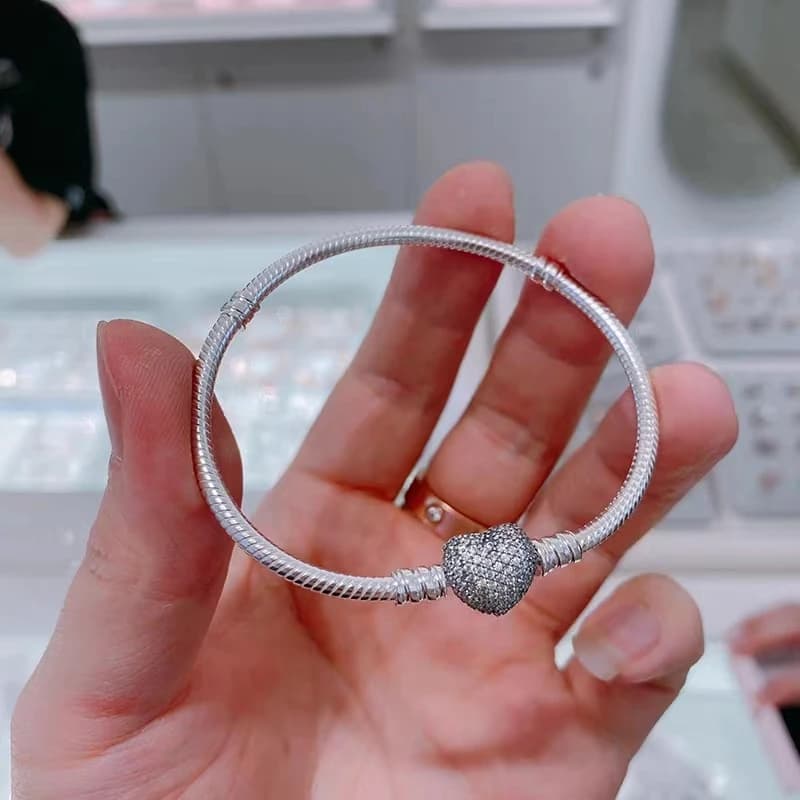 MINISO – bracelet en os de serpent avec couronne en argent sterling S925, adapté au bracelet DlY ori