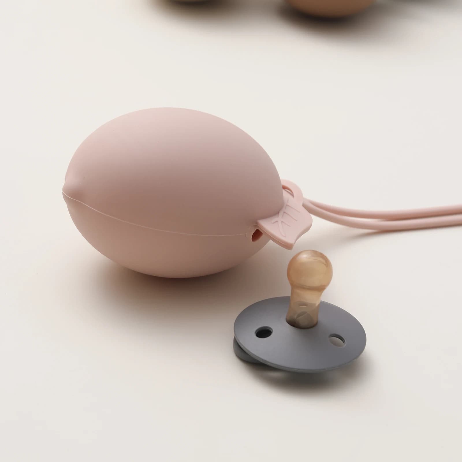 1 pièces mallette de rangement de sucette en Silicone pour bébé, conteneur de sucette au citron de c