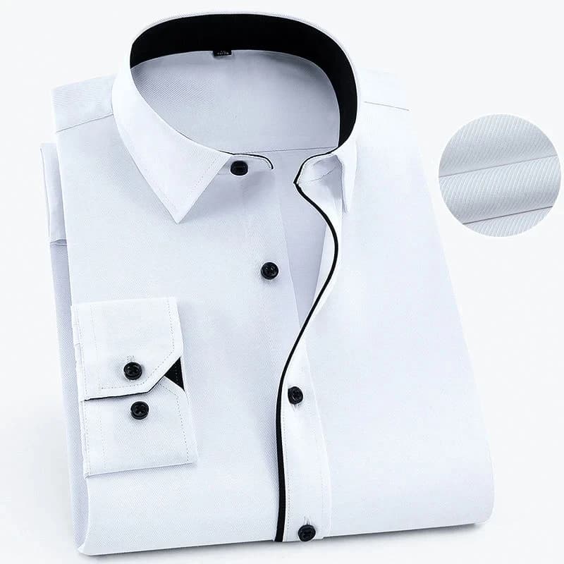 Chemise d'affaires à manches longues pour hommes, grande taille 8XL 7XL 6XL, printemps automne, coul