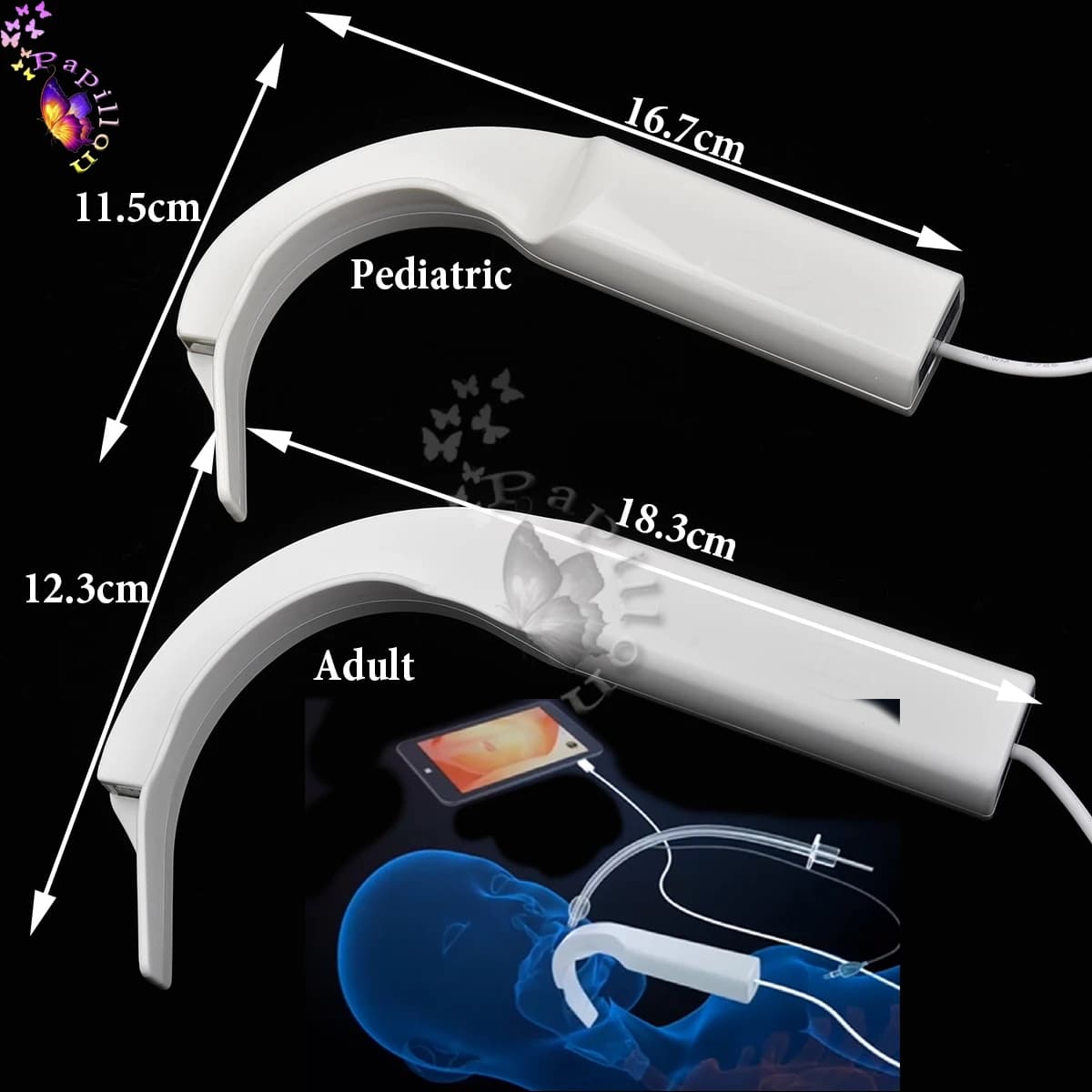 Endoscope USB jetable portatif numérique de laryngoscope vidéo pour l'intubation avec WIFI