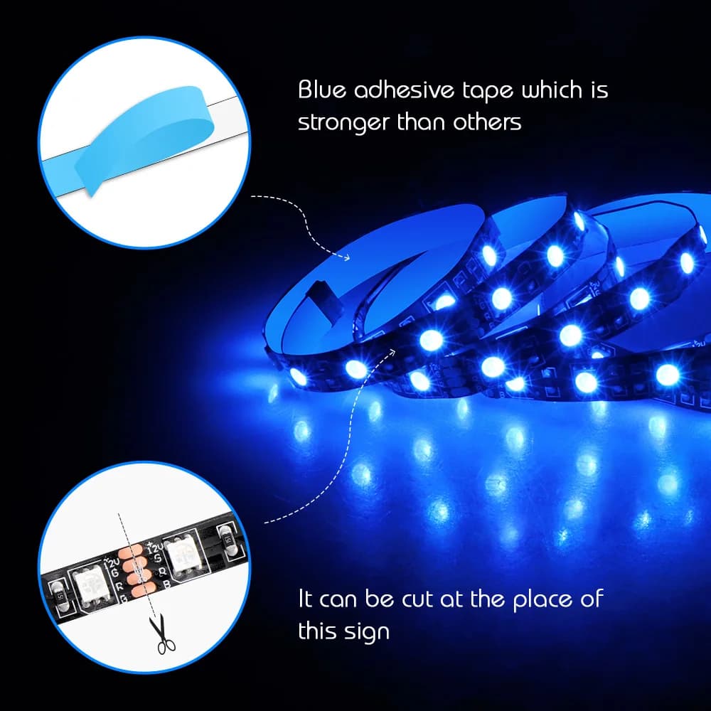 Bande lumineuse LED de jeu RGB 1 à 2/3, Kit de répartiteur pour carte mère Aura Sync 12V, 4 broches,