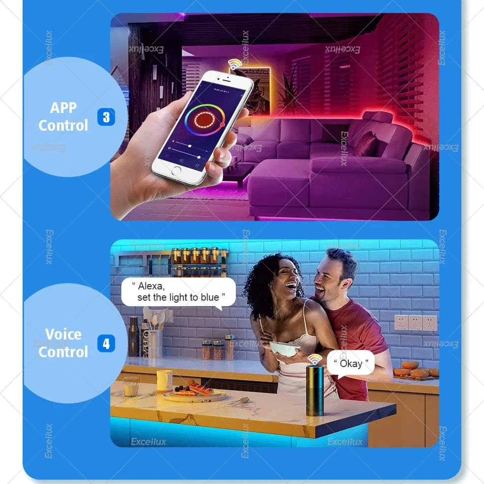 Zigbee-Contrôleur de bande LED RVB RGBW intelligent, variateur de contrôleur WiFi Tuya, Alexa Google
