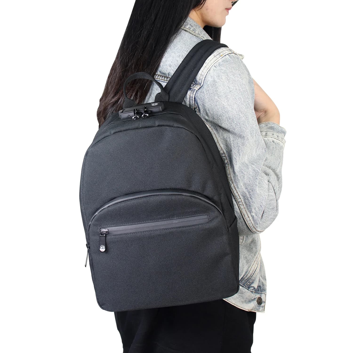 FIREDOG Mini anti-odeur avec serrure pour hommes femmes sac à dos de rangement de voyage