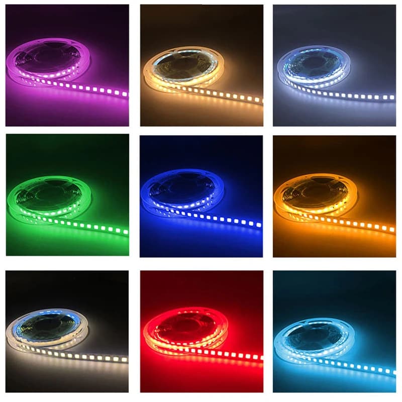 Bande lumineuse LED AC 220V 2835 1-20m 120LED s/m, haute luminosité 220V, blanc/blanc chaud/blanc na