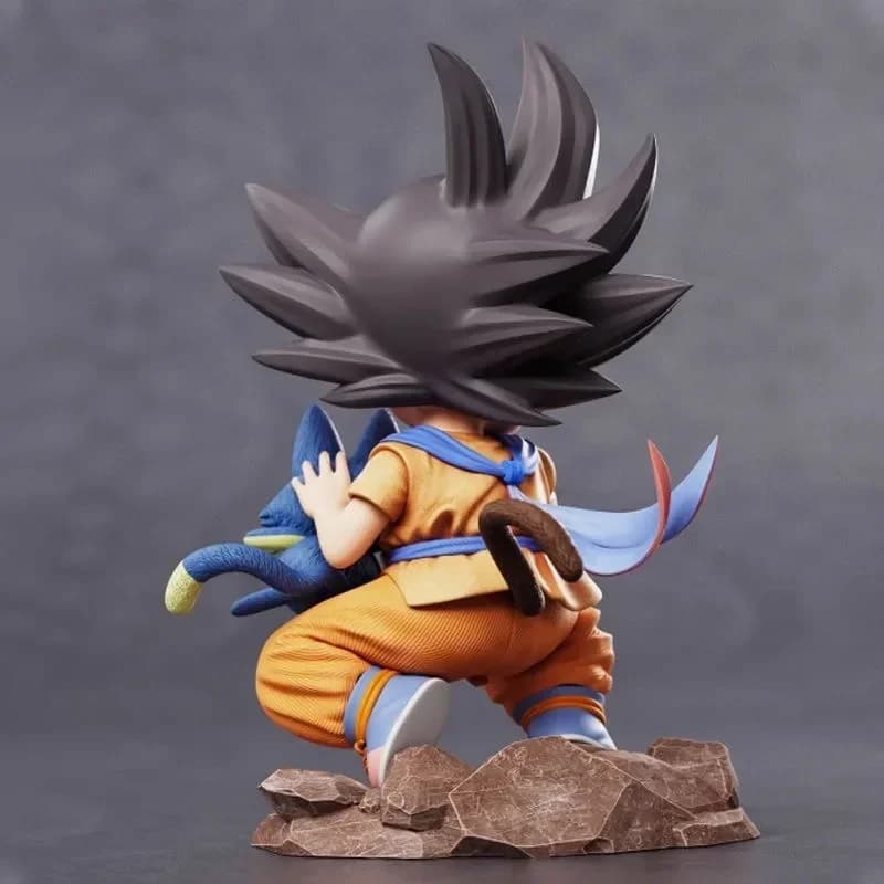 Dragon Ball enfance petit Goku câlins PVC modèle Statue-Puer Ya Mu thé petit follower Figure Collect