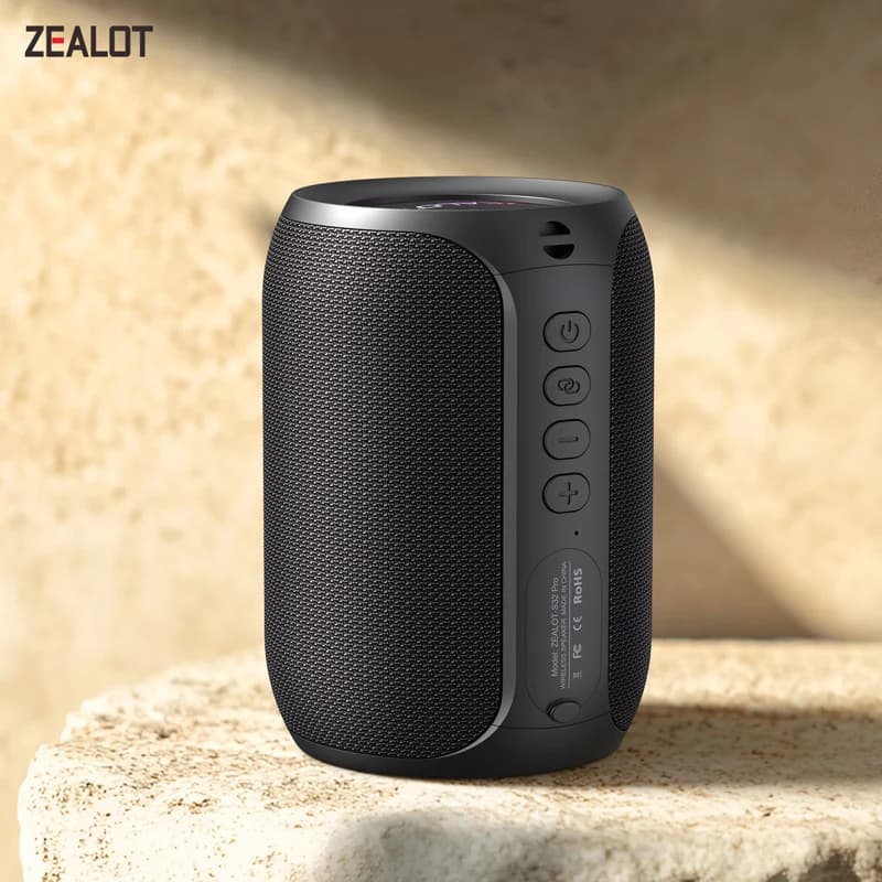 ZEALOT-S32PRO 15W Portable Bluetooth 5.2 haut-parleur extérieur étanche sans fil TWS Mini colonne bo