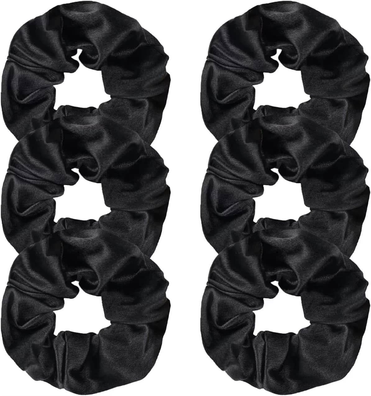 6 pièces chouchous en Satin bandes de cheveux élastiques attaches de cheveux en Satin/velours chouch