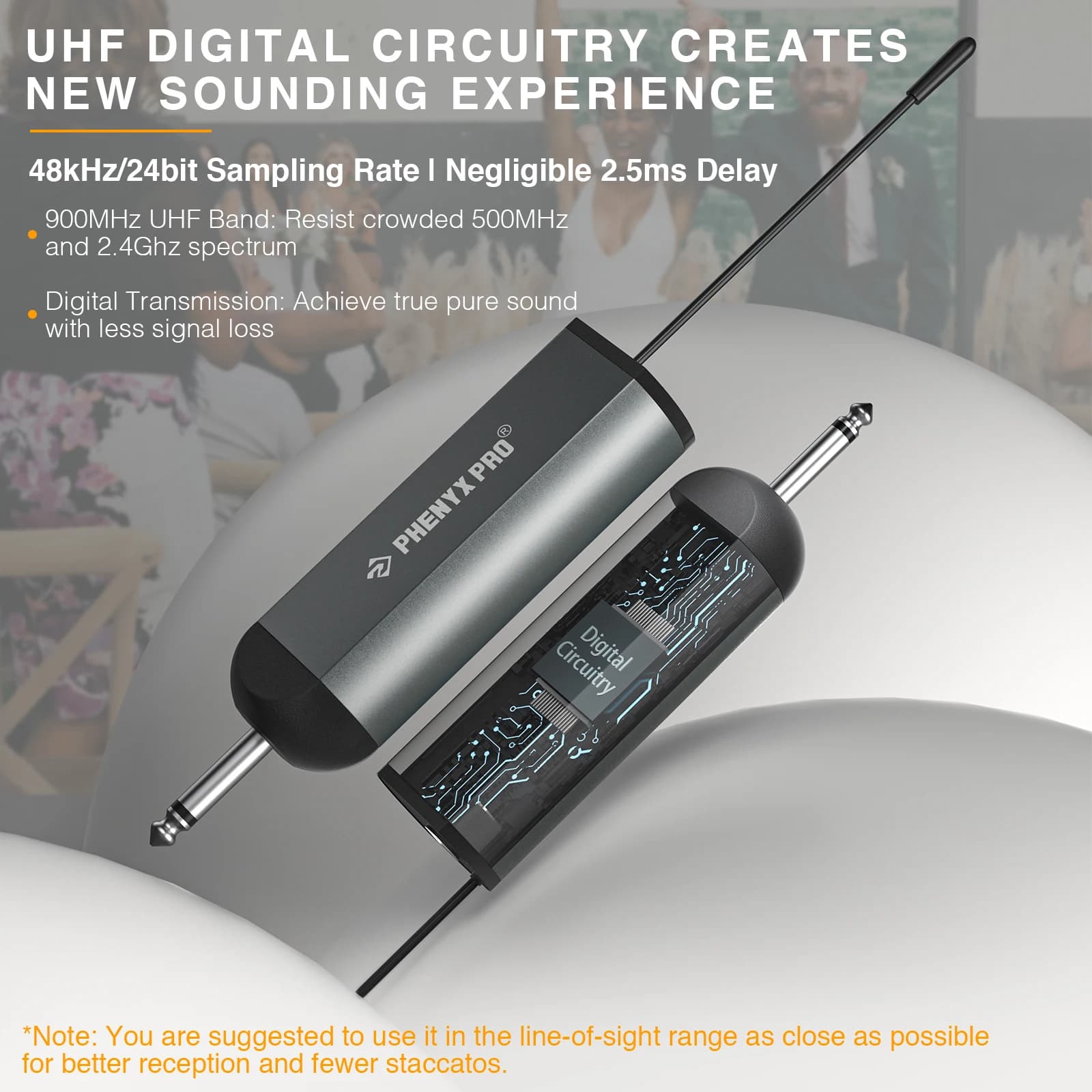 Microphone numérique sans fil Portable à 2 canaux, enregistrement UHF, karaoké, 900mhz, professionne
