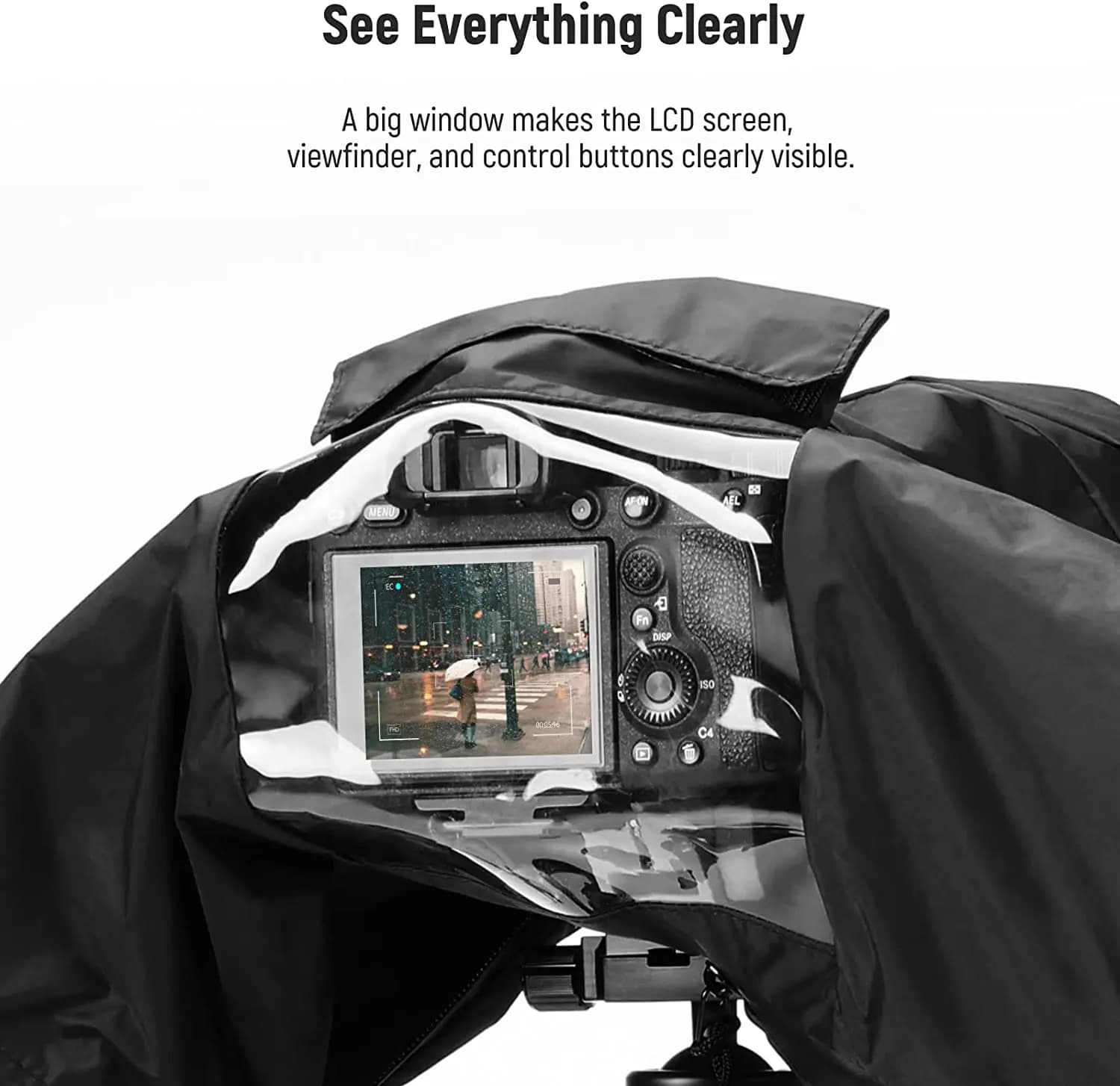 NEEpacks-Juste de Pluie pour Appareil Photo, Imperméable en Nylon Durable de Petite Taille pour Sony