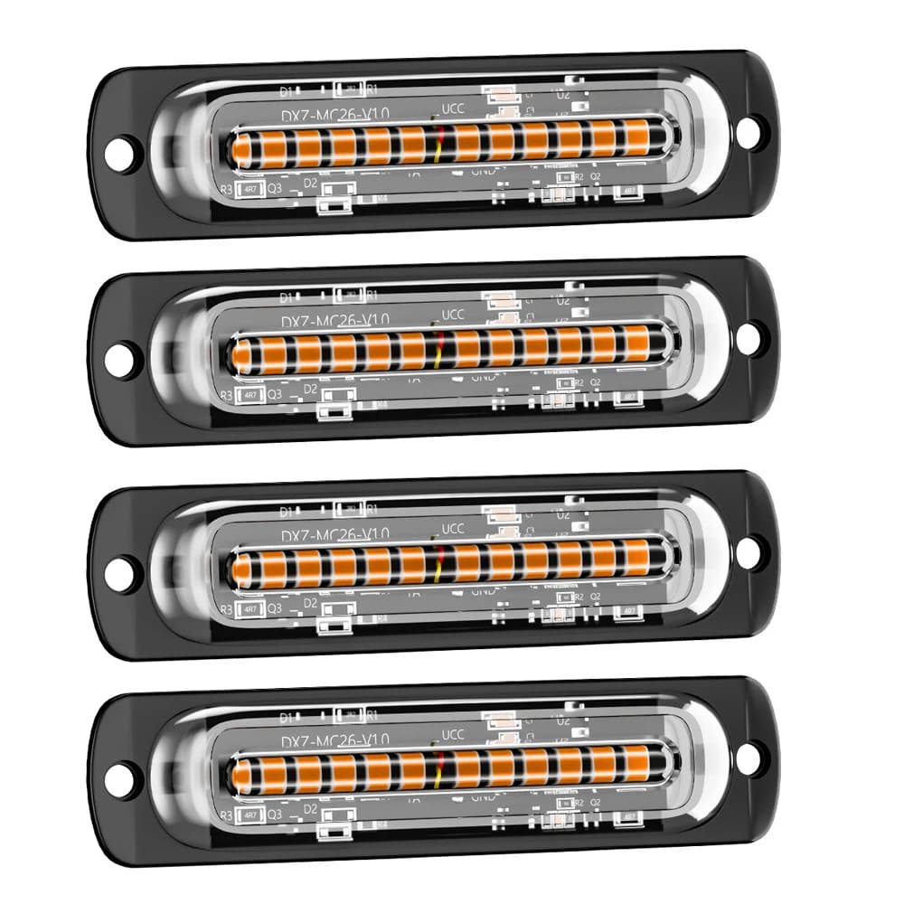 Lumière d'urgence clignotante pour voiture et camion, lumières clignotantes pour pompier, lumière d'