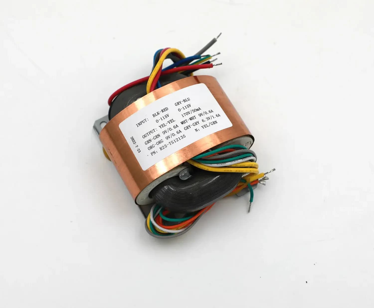 Radiateur à tube ondulé R-Core, 35W, 0-115V x 2 à 170V + 6.3V + 9V x 3, pour AD1865 NOS, DIY
