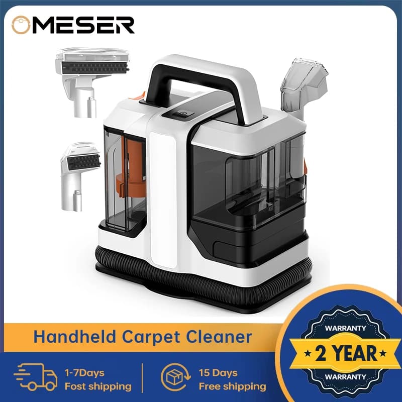OMESER-Nettoyeur de tapis portable, machine de nettoyage des taches filaires, support en tissu, cana