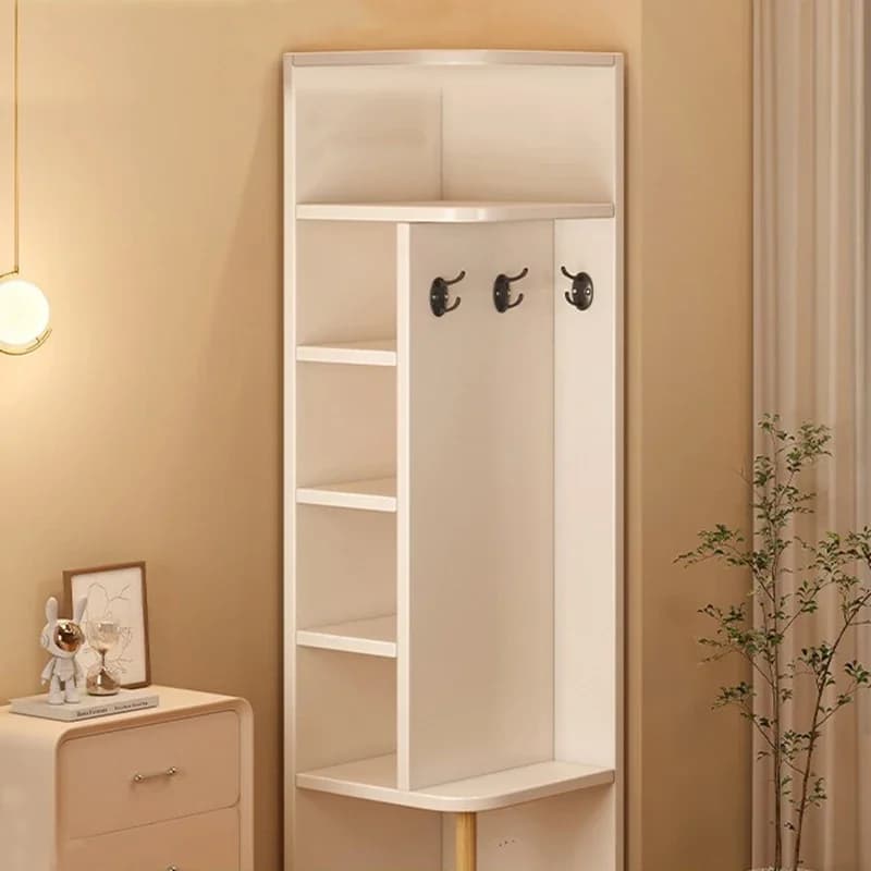 Armoire de rangement d'angle pour usage domestique, foyer simple, porte-manteau, vitrine murale d'an