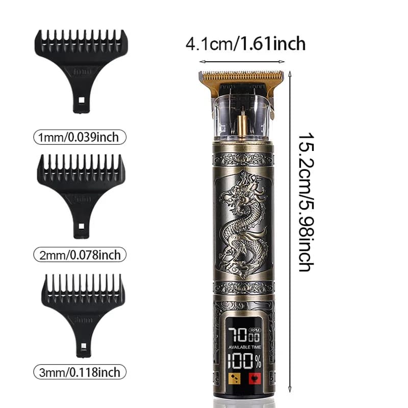 Tondeuse à cheveux T9 à engrenage Variable à trois vitesses, rasage, coupe de cheveux, rasoir électr