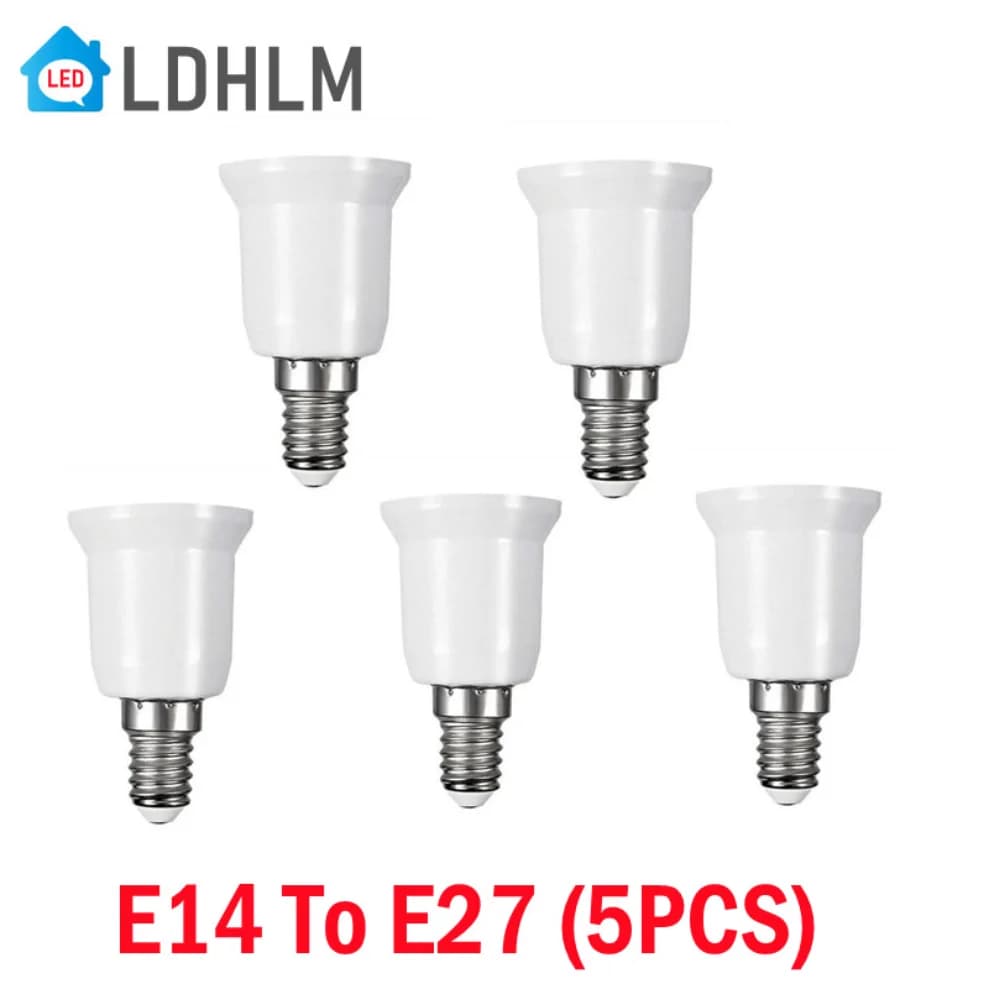 5 pièces E14 à E27 Base vis lampe porte-ampoule adaptateur support de lampe adaptateur pour ampoule 