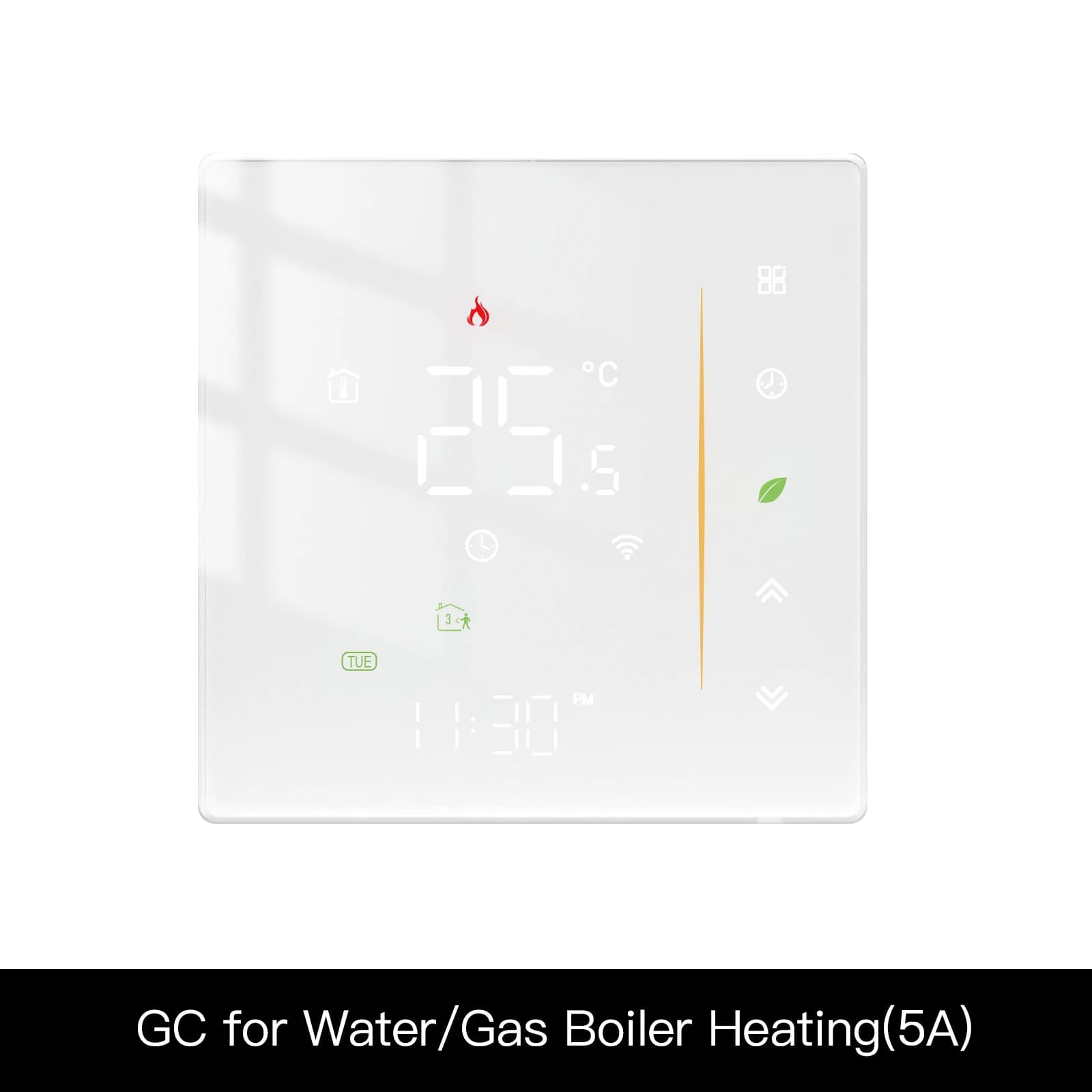 Thermostat WiFi sans fil, régulateur de température ambiante d'eau/chauffage électrique au sol, chau