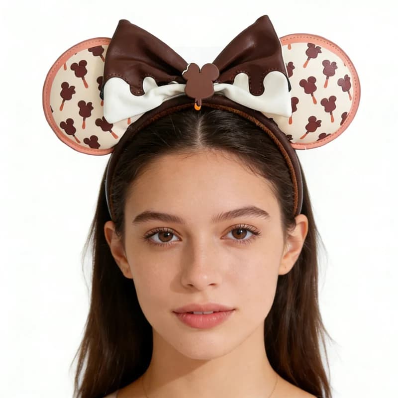 Bandeau princesse Disney Mickey oreille raiponce neige blanche, nœud à paillettes, cerceau pour chev