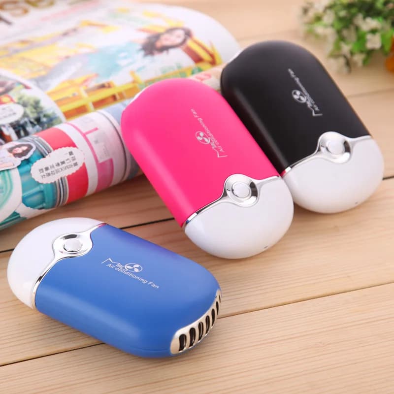 Nouveau USB Mini ventilateur climatisation ventilateur USB ventilateur de charge cils sèche-cheveux 