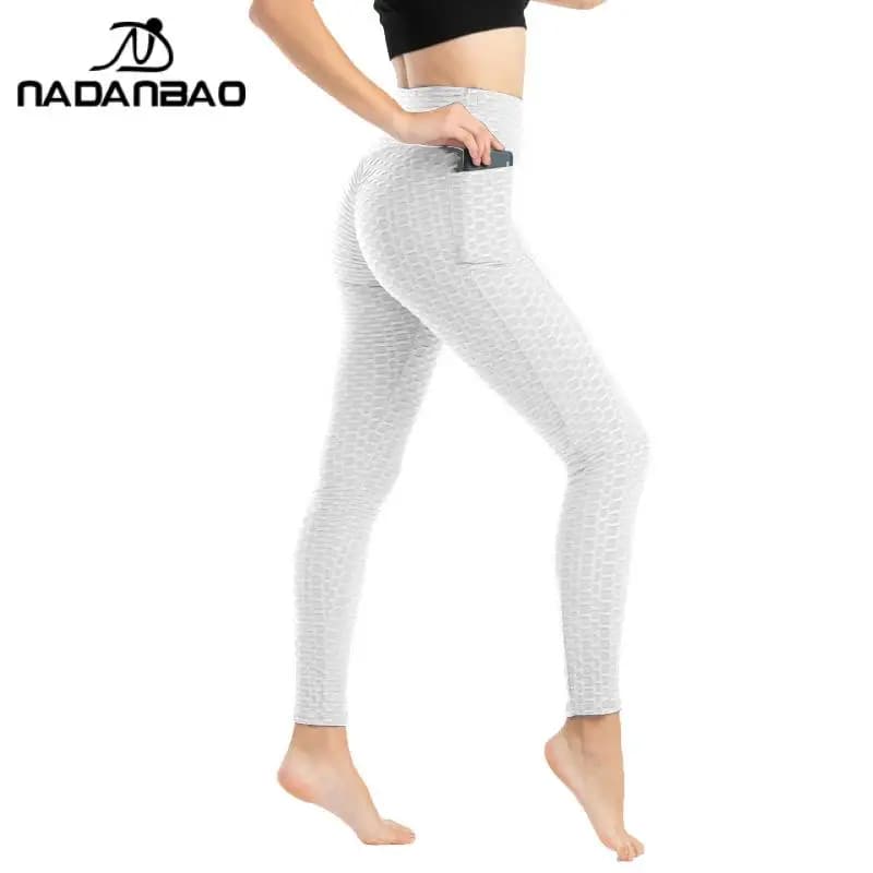 Nadanbao-Pantalon de Survêtement Solide pour Femmes, Collants Fallow, Taille Haute, Pantalon d'Entra