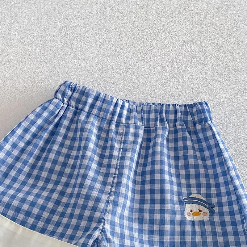 Shorts d'été 2026 pour enfants 9M-4T – Pantalons courts fins à motif quadrillé pour filles, vêtement