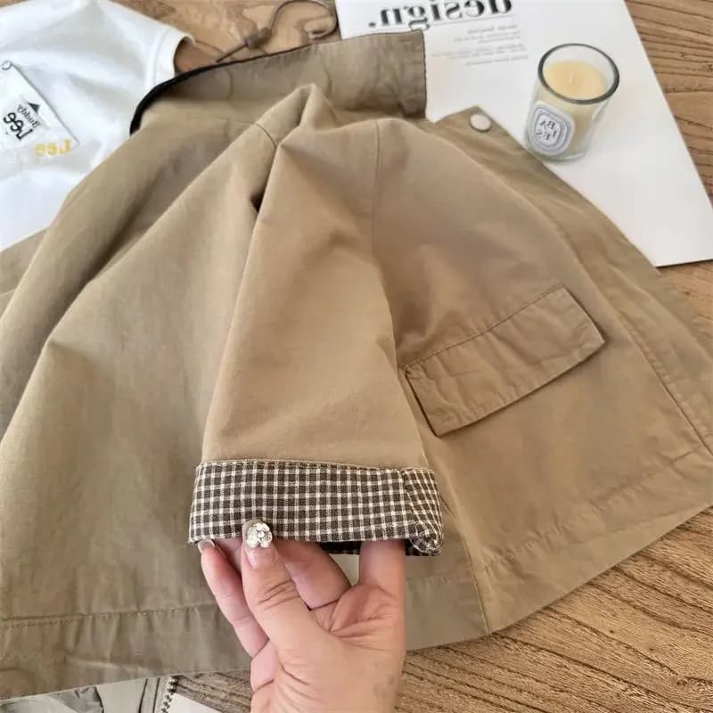 Coupe-vent pour enfants, nouveau Style coréen décontracté Baggy Simple, mode printemps-automne 2025