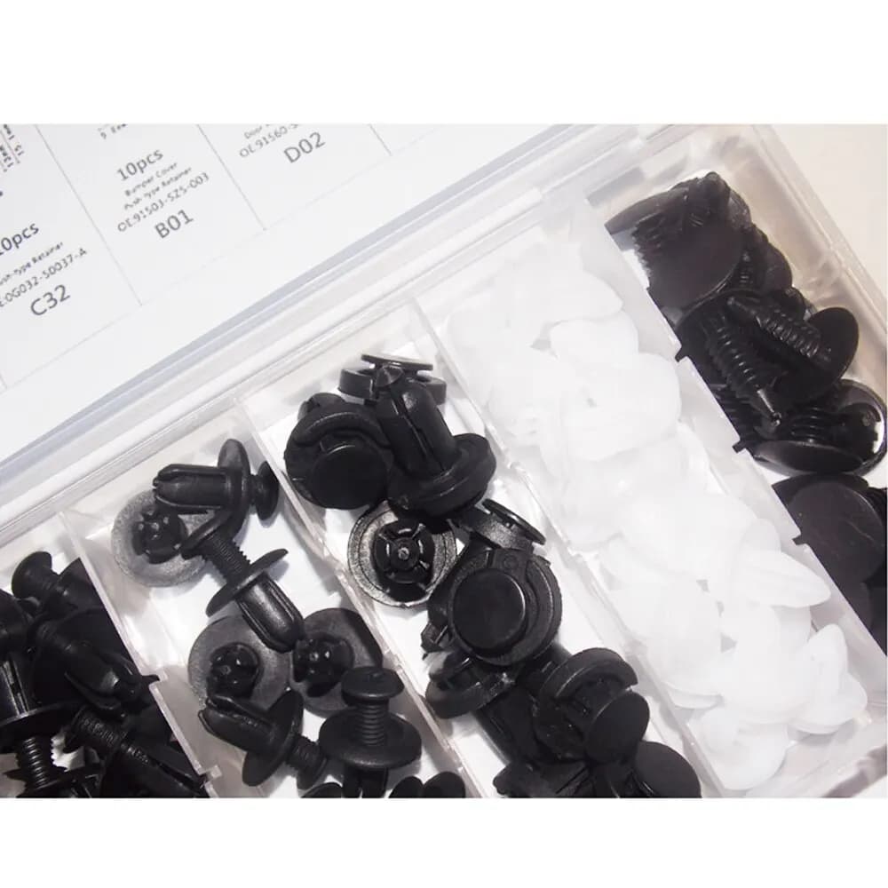 Kit de Clips de Fixation Automobile, Rivet de Garde-Boue, exacpille de Retenue de Poussée de Carross