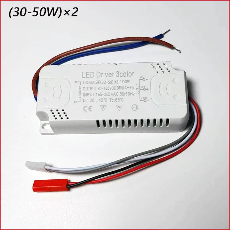 Driver LED 3 couleurs 40-60W×2/60-80W×2 pour bande LED à courant constant, entrée d'alimentation AC1