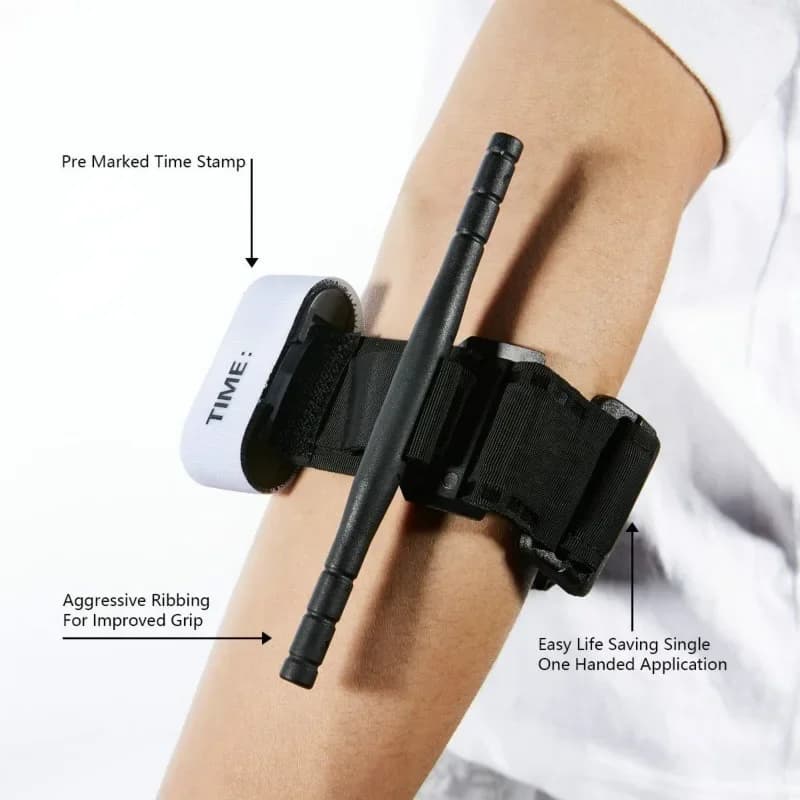 DulMedical-Garrot d'urgence médicale à pointe rouge, aide à la ceinture, application de saut d'explo