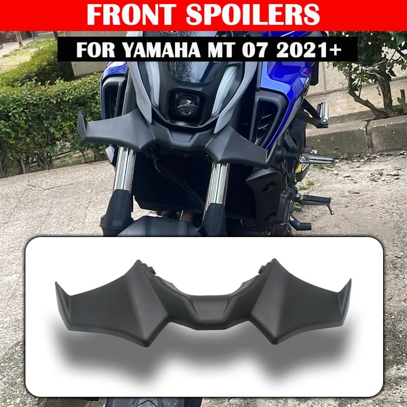Accessoires de moto, becquet avant nu noir, Kit d'ailes aérodynamiques, becquet pour YAMAHA MT 07 20