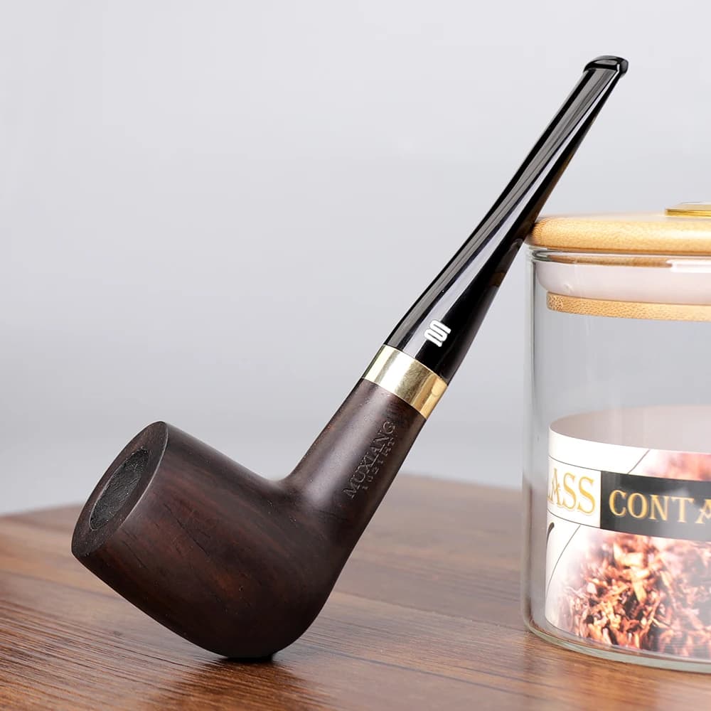 JIBILL – tuyau de billard classique à poignée droite, ensemble de tuyaux à tabac en bois de santal, 