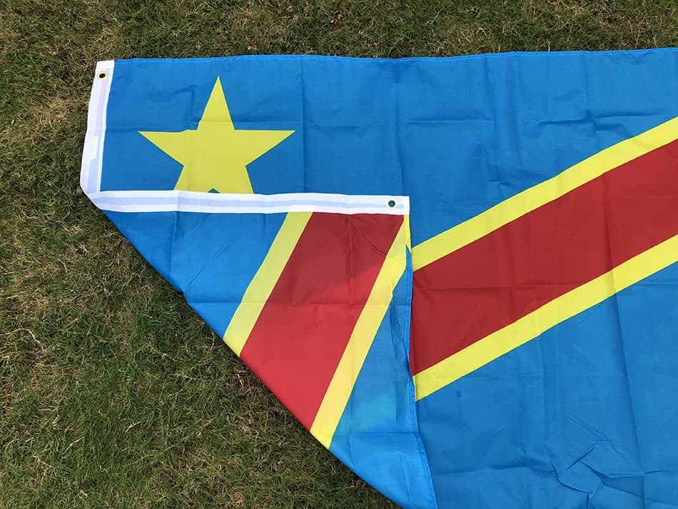 SKY DRAPEAU drapeau du Congo 90X150cm drapeau de la République démocratique du Congo bannière 3x5 pi