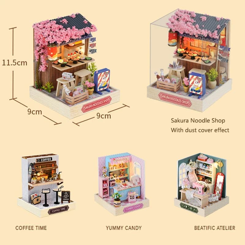 Mini maison de poupée Miniature, Kit de bricolage pour petite maison, jouets de salle de fabrication