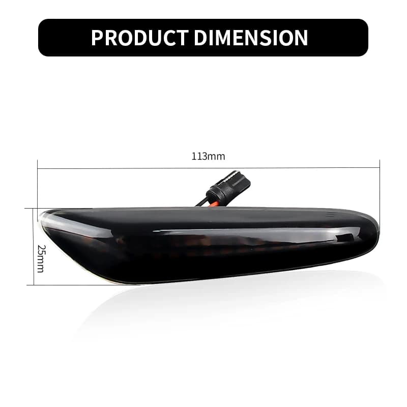 Répéteur dynamique, marqueur latéral, indicateur de miroir, clignotant coulant, pour BMW E60 E90 E91