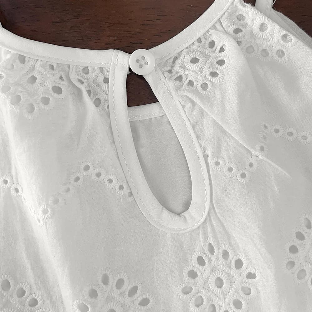 Bear Leader – robe d'été pour filles, Design découpé, à la mode, écharpe, blanche, vacances, longueu