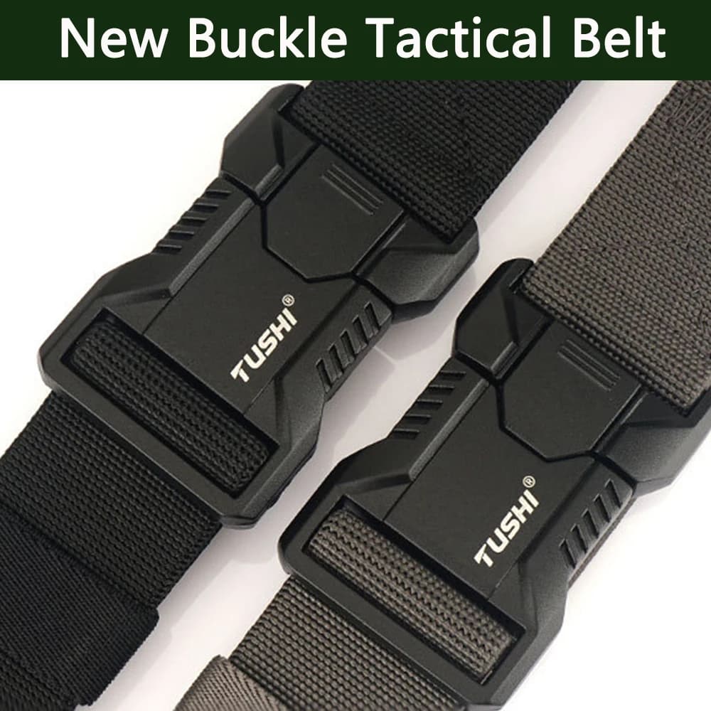 TUSBottles-Ceinture de travail enfichable à dégagement rapide en métal pour hommes, ceinture de trav