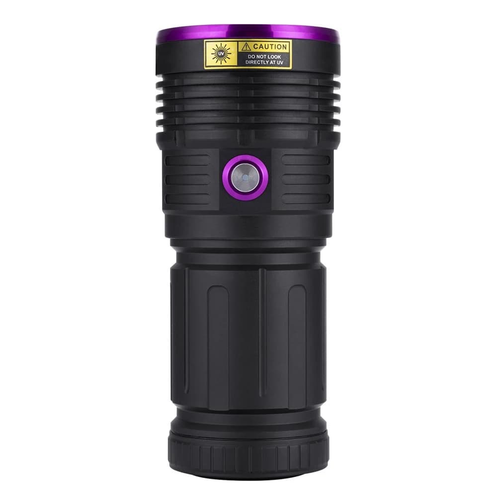 Lampe de poche ultraviolette UV haute puissance 80W 365nm, Rechargeable par USB, torche à lumière no