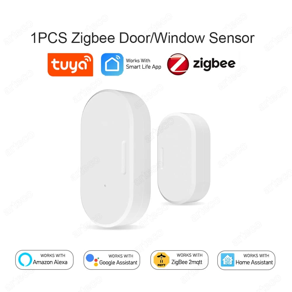 Zigbee – capteur de porte fenêtre, détecteur d'ouverture et de fermeture, alarme de sécurité pour ma