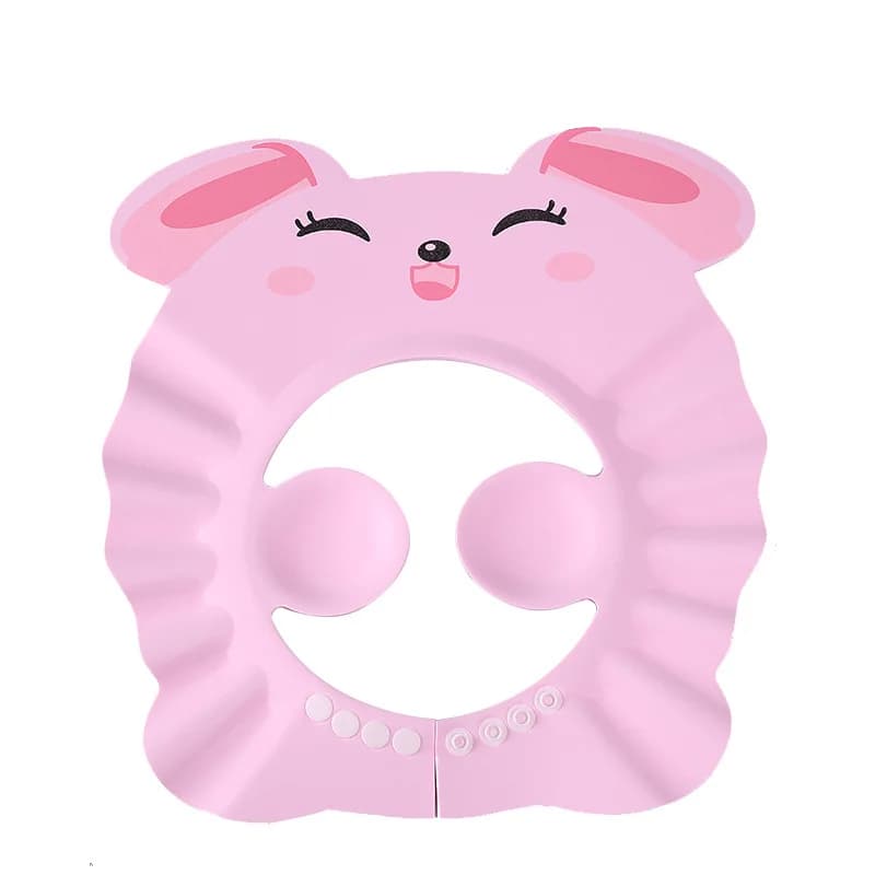 Bonnet de douche en forme d'animal mignon, Protection des yeux, Protection des oreilles, léger, dess