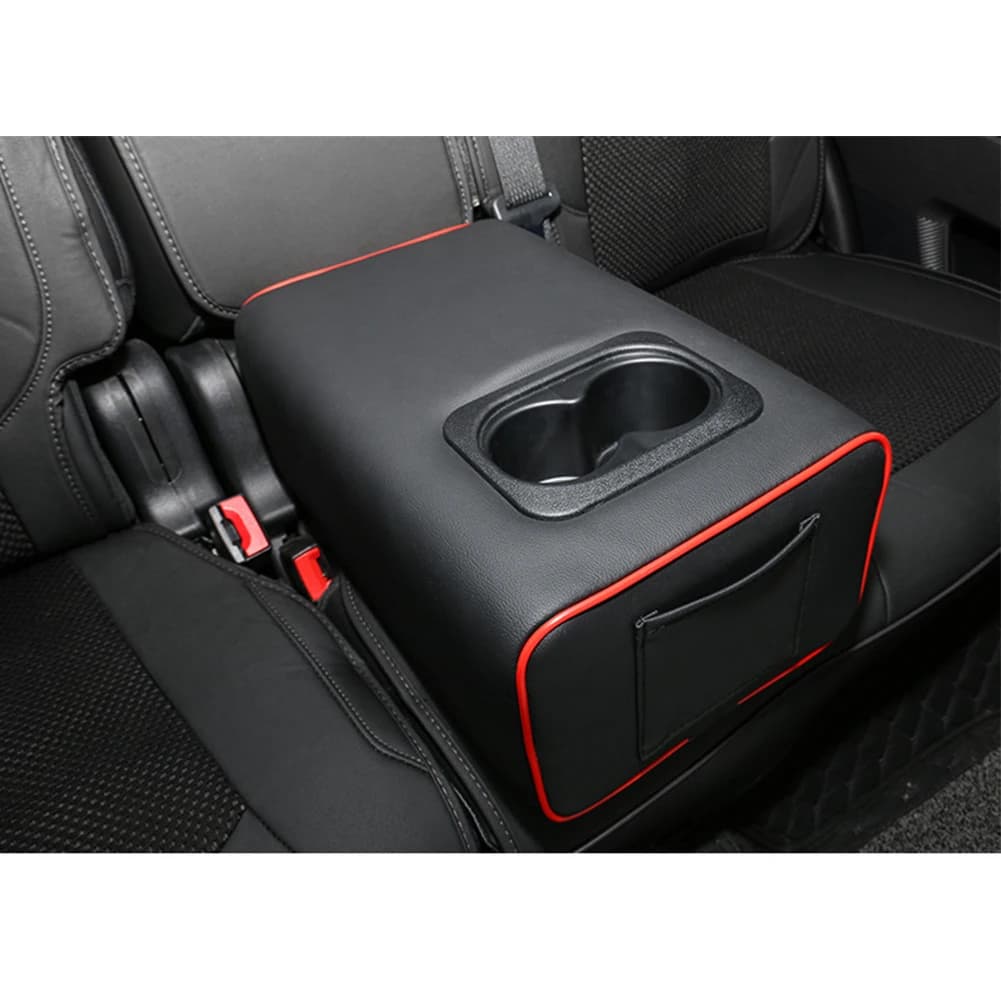 Accoudoir de siège arrière de voiture universel, boîte de Console à 2 rangées avec porte-gobelet, ac