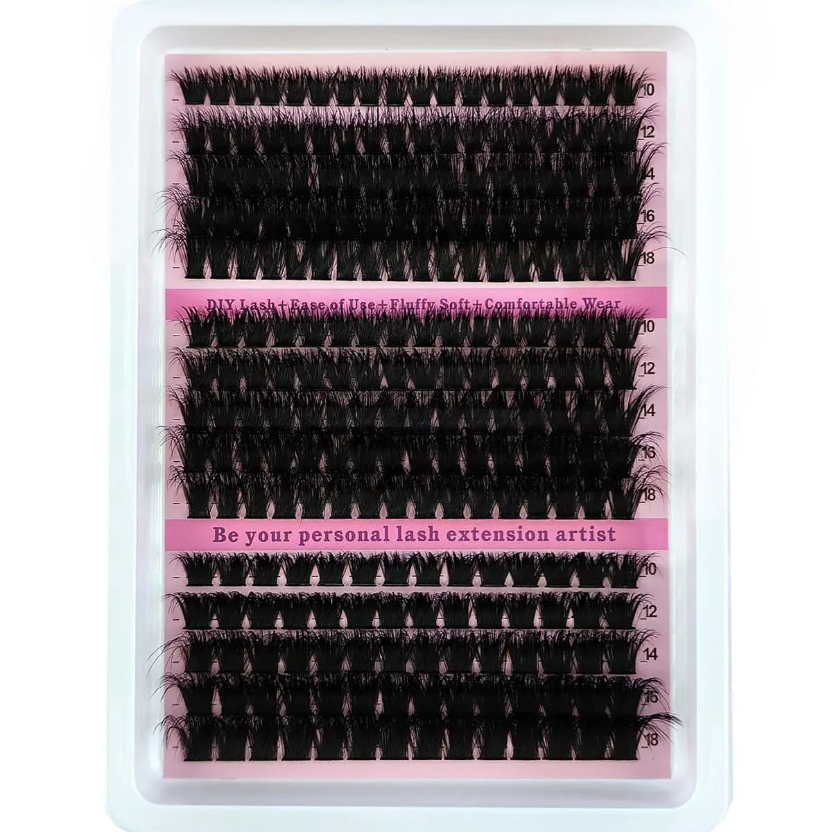 HBZGTLAD 15 rangées de cils moelleux 60D-100D grappes de cils épais naturels D/CC/DD cils individuel