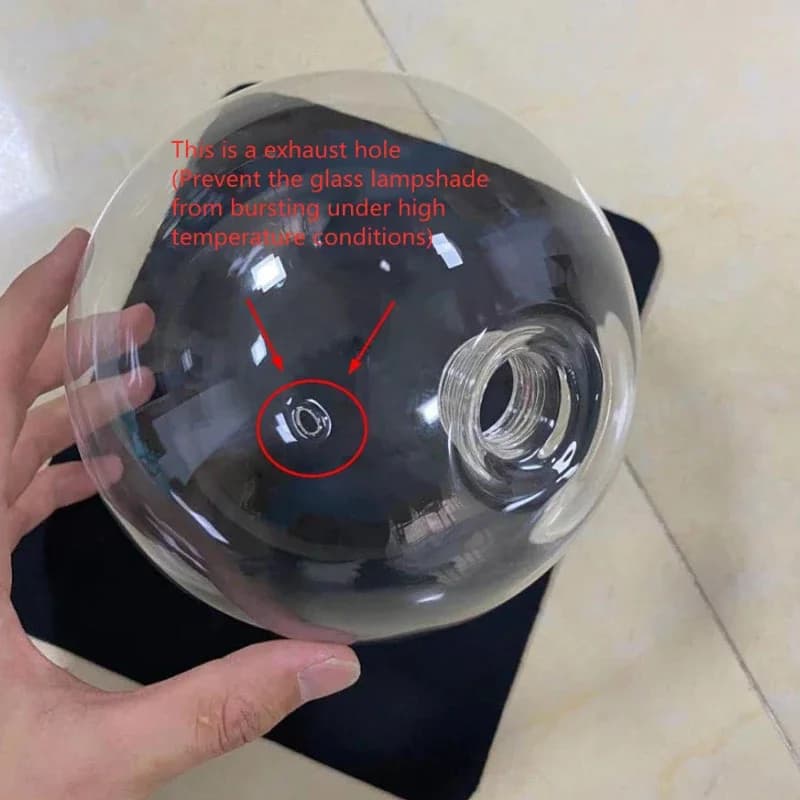 Lampe de pendentif LED moderne boule de verre chambre suspendue salon nordique décor intérieur éclai
