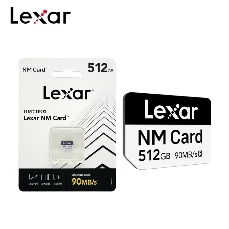100% carte d'origine Lexar NM 256GB 128GB carte mémoire vitesse de lecture jusqu'à 90 mo/s Nano Micr