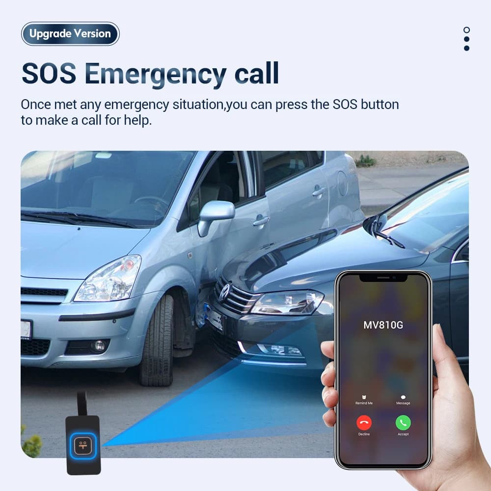 GPS Rastreador voiture 4G GPS Tracker MiCODUS MV810G 9-95V porte ouverte alerte coupure carburant Mi