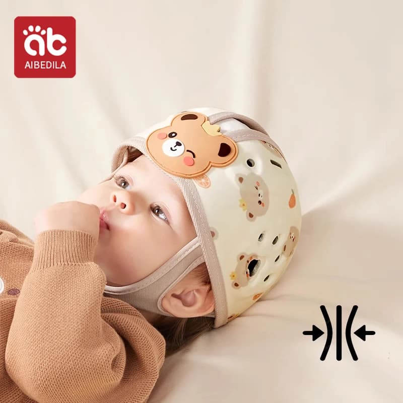 AIBEDILA Protection 360 degrés bébé Anti chute casque réglable enfant en bas âge tête protecteur dou