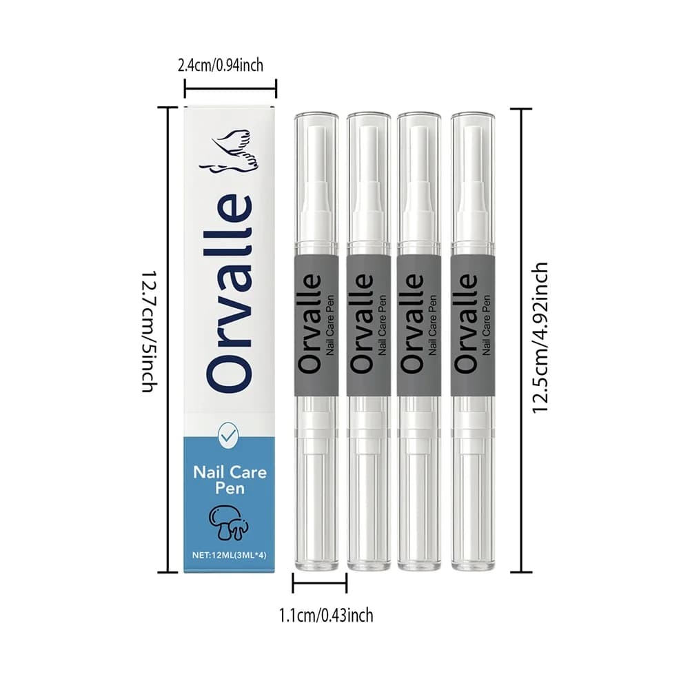Stylo anti-champignons des ongles, 4 pièces, traitements de croissance des ongles, sérum de réparati